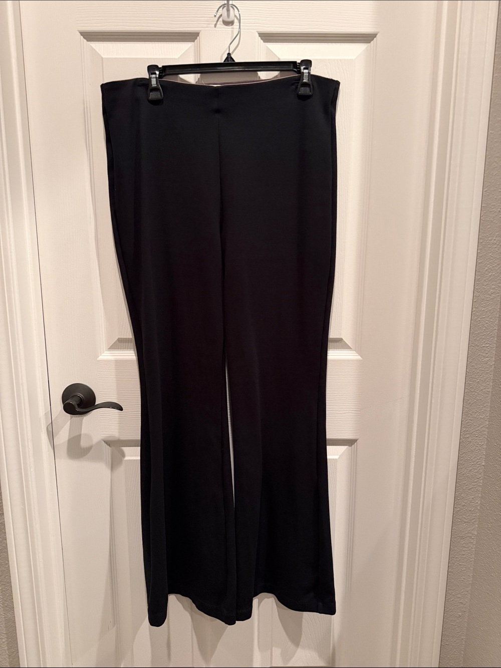 Anthropologie- The Joni- Women's Black Wide-Leg Pull Up Dress Pants